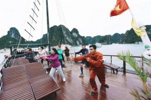 Majestic cruise Taichi exersice morning