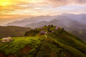 Sunset in Topas Ecolodge Sapa