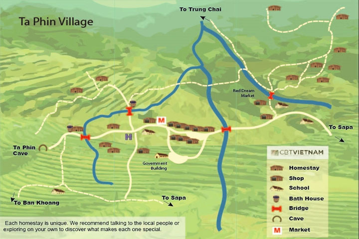 Ta Phin village map