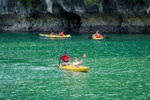 Azela Cruise Kayaking in the bay